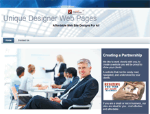 Tablet Screenshot of designerwebpages.com.au